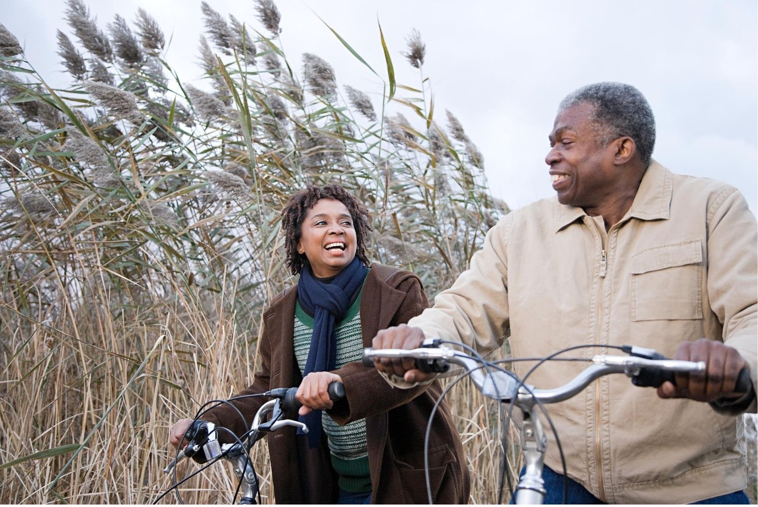 Couple Cycling